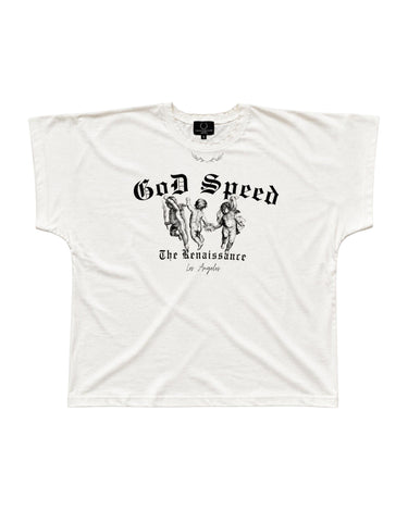 Godspeed Vintage T-Shirt — Product mockup / flat lay