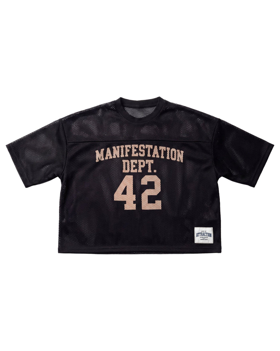 MANIFESTATION DEPT. FOOTBALL JERSEY — Product mockup / flat lay