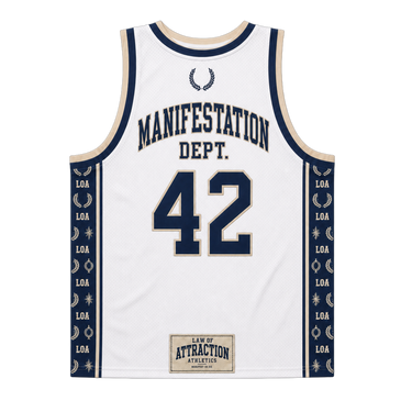 LAW OF ATTRACTION BASKETBALL JERSEY LUX — front