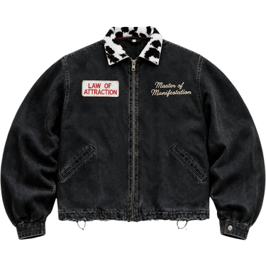 Manifestation Master Denim & Cowhide Jacket front