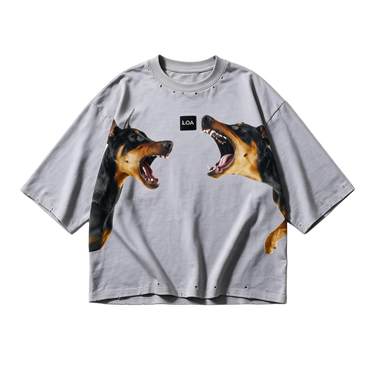 Silver Vicious Vintage Cropped T-Shirt front