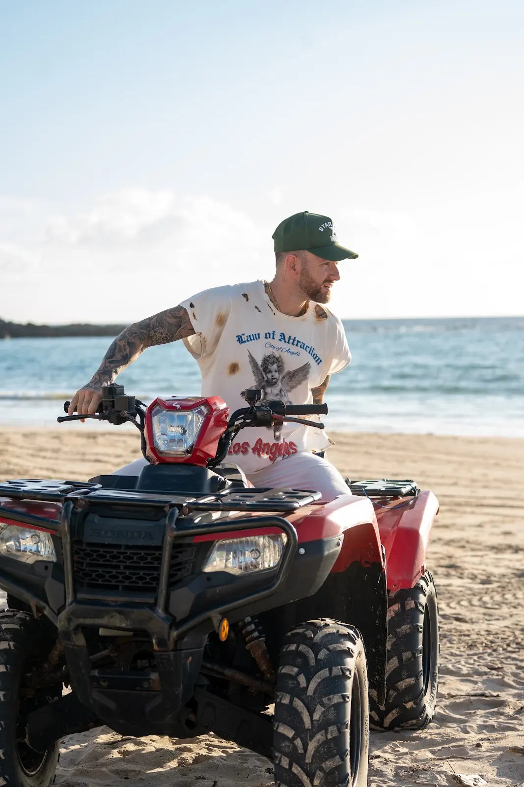 City of Angels tee at the beach