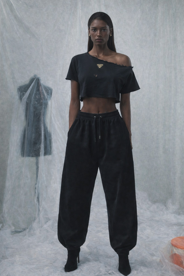 MONOFORM OFF SHOULDER CROP