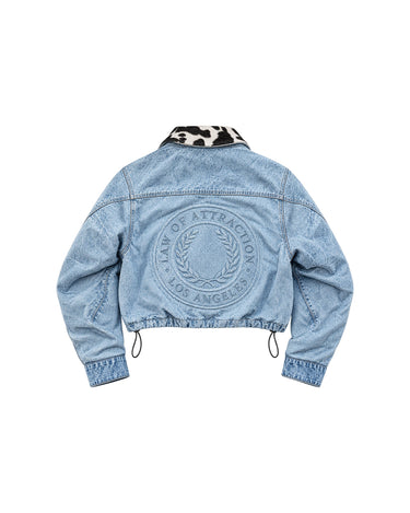 BLUE MANIFESTATION MASTERâ„¢ CROP â€” Product mockup / flat lay