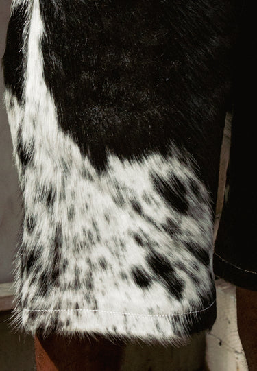 COW HIDE x SELVEDGE DENIM