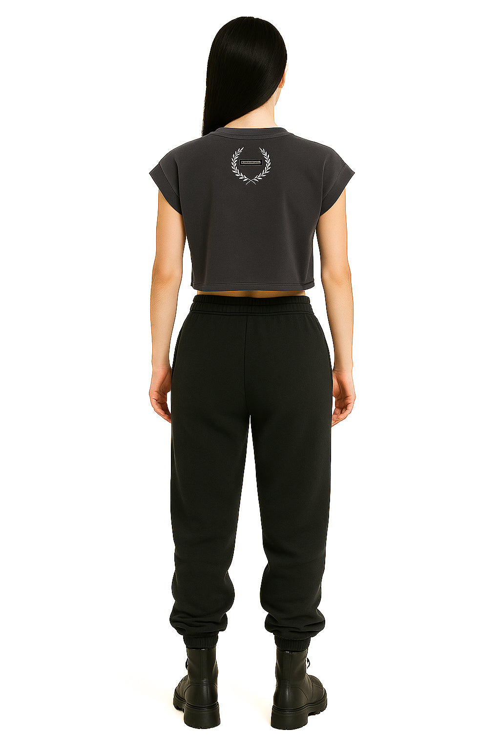 LOA Rhinestone Cropped Tee