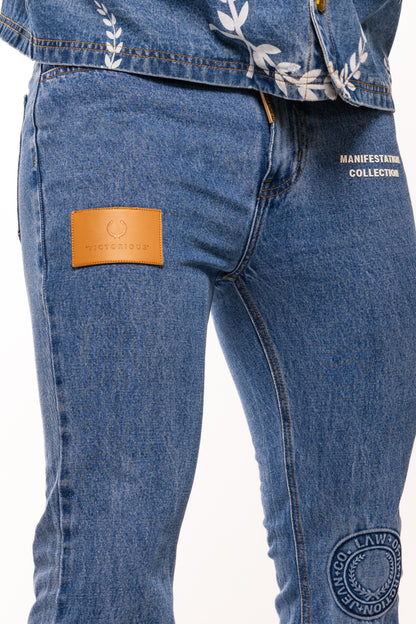 LOA JEAN COMPANY. FROST Ombré Flare Jean