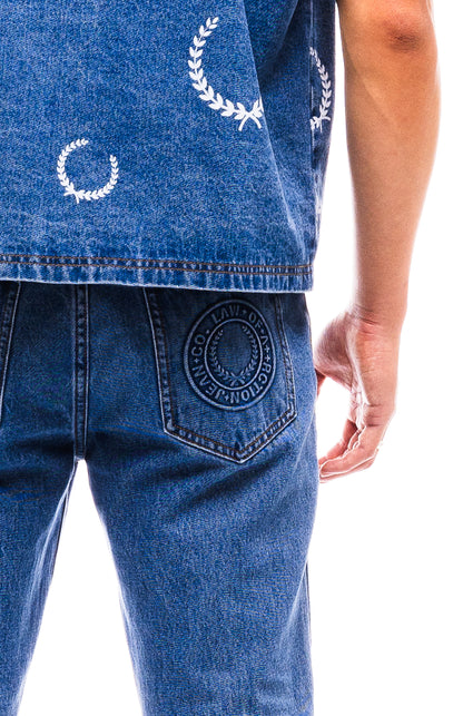 LOA JEAN COMPANY. FROST Ombré Flare Jean