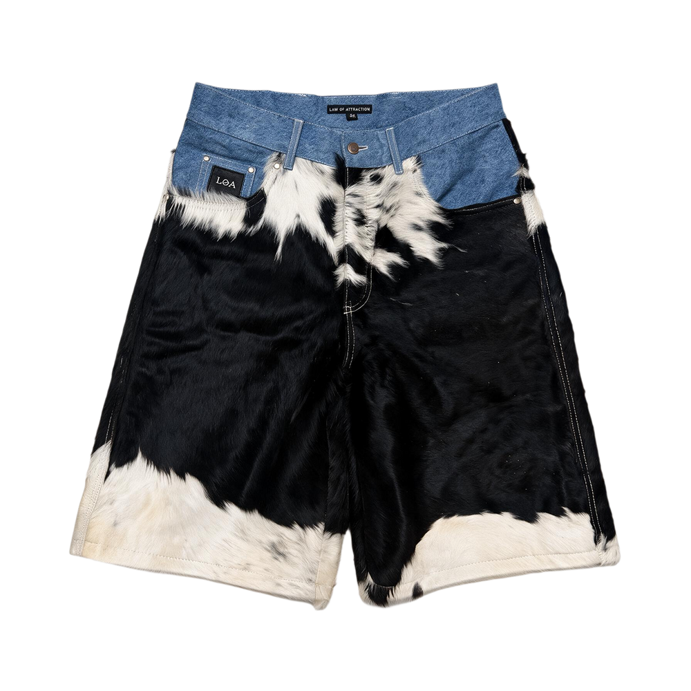 Cowhide x Denim Selvedge Shorts front