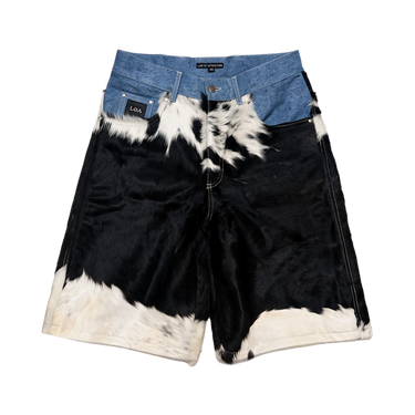 Cowhide x Denim Selvedge Shorts front