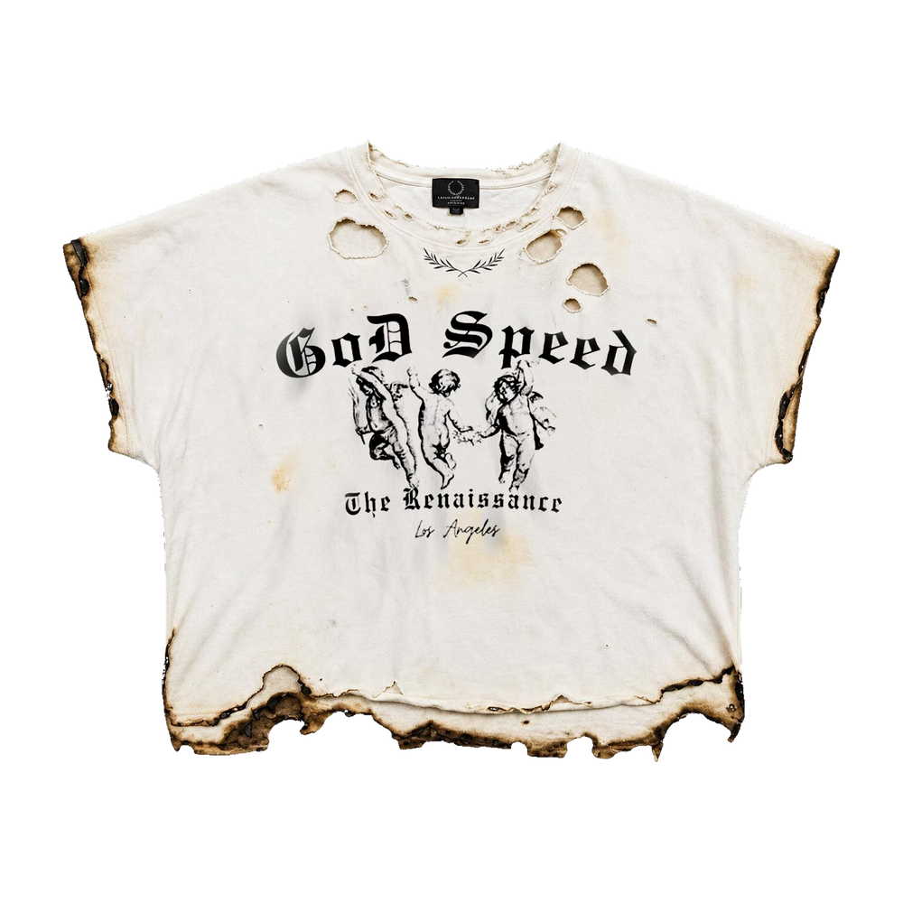 Godspeed Burn & Distress Vintage T-Shirt front