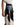 Black Cowhide x Denim™ GODSPEED Short — Side cowhide texture