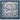 Blue Law of Attraction silk scarf — full flat view