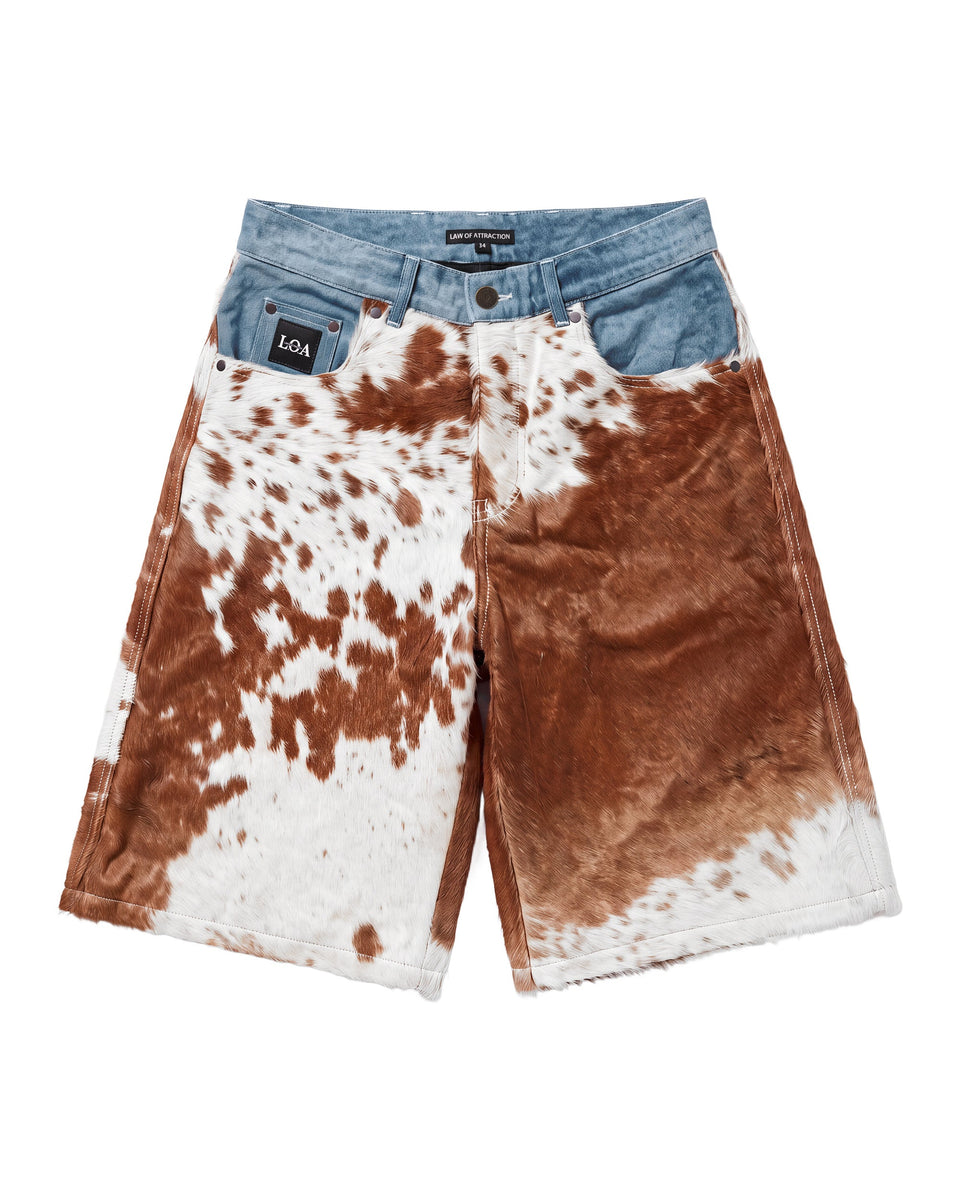 Brown Cowhide x Denim™ GODSPEED Short