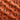 BROWN COWHIDE DENIM™ JORT — burnt-orange satin lining material with LOA, laurel and compass print