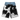 Cowhide x Denim Selvedge Jorts — front flat, black and ivory natural cowhide pattern, transparent background