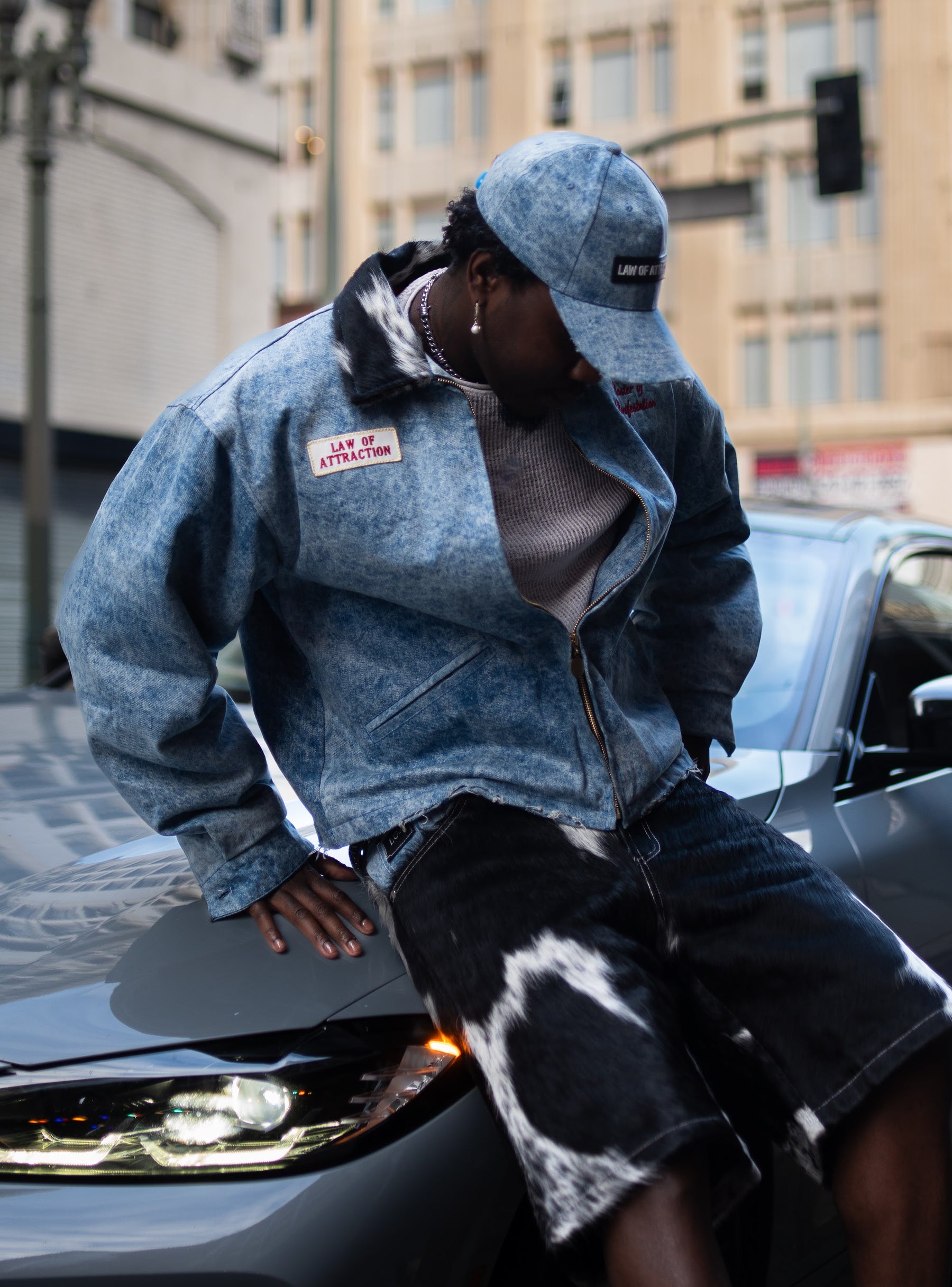 Cowhide Short — street portrait