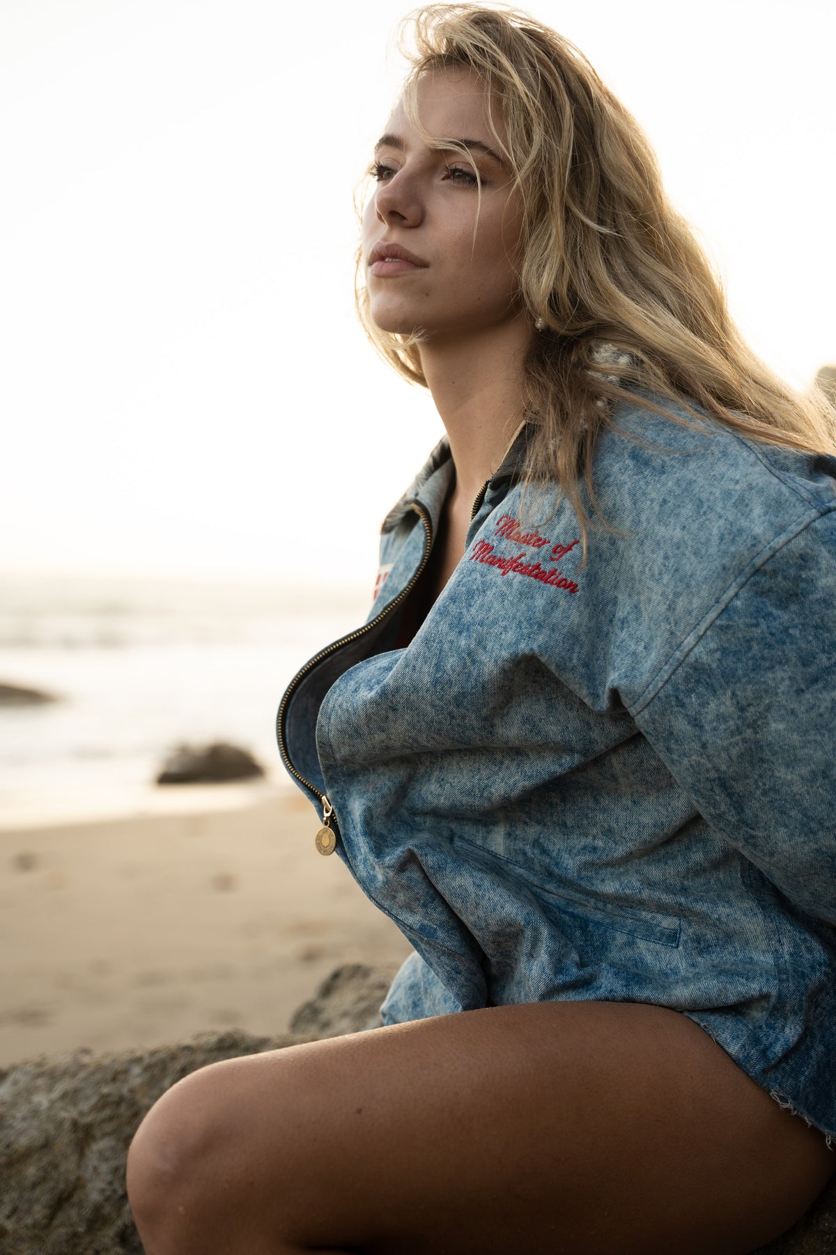Manifestation Jacket — beach editorial