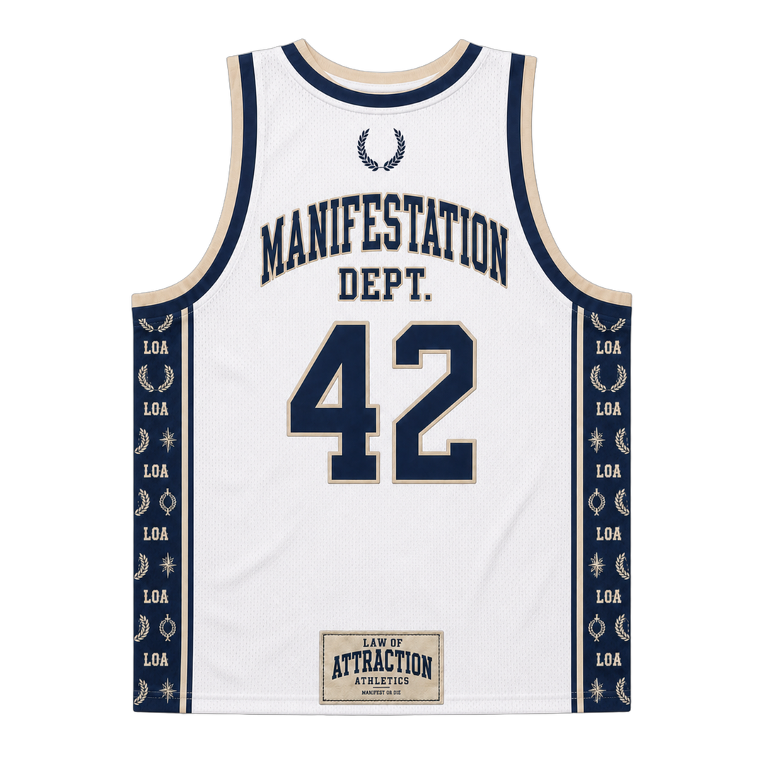 LAW OF ATTRACTION BASKETBALL JERSEY LUX — front
