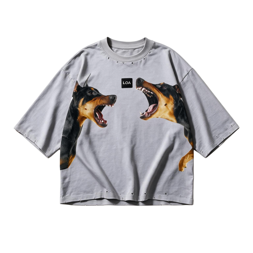Silver Vicious Vintage Cropped T-Shirt front